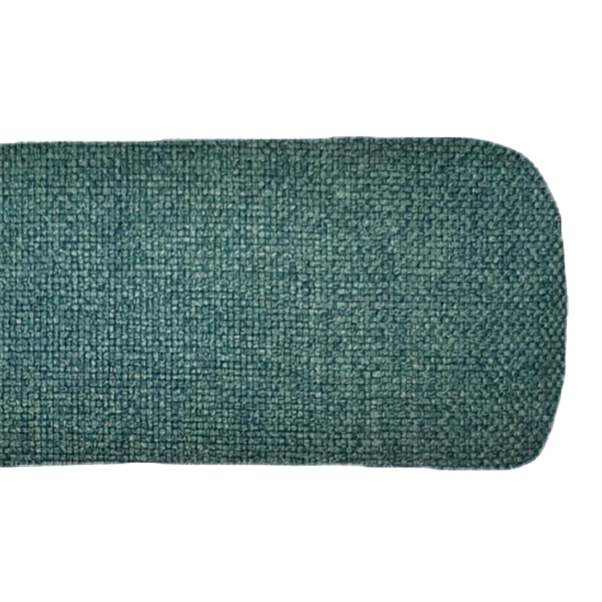 Heimtexland Federa Per Cuscino 48x48 Cm Effetto 3D Metallizzato - Colore Blu Petrolio - Jacquard 100% Poliestere