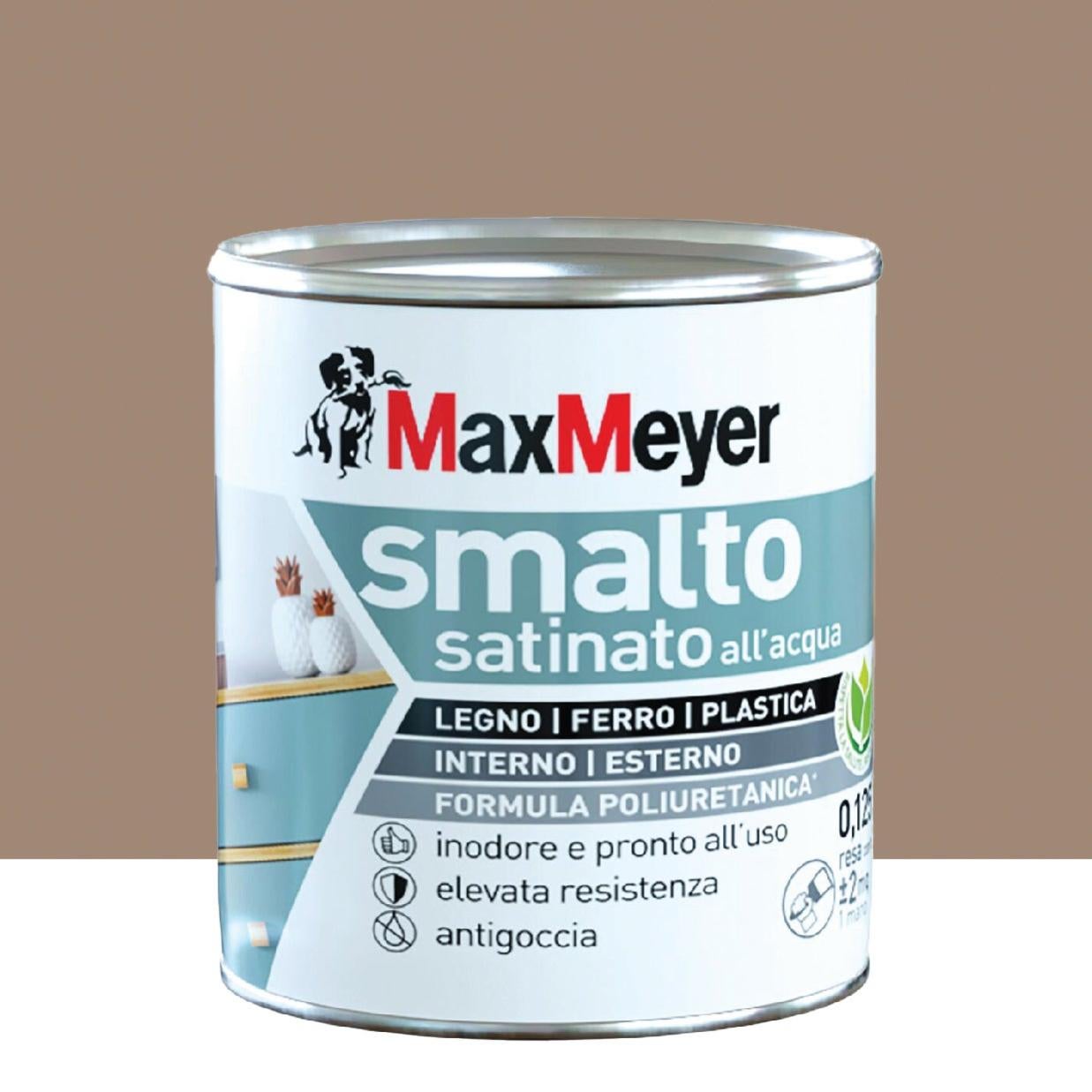 Vernice da esterno per legno e ferro e plastica MAX MEYER poliuretanico ...