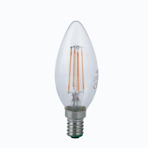 FSL FLC35F4W27K14 Lampadina LED E14 a filamento a Oliva 4W 2700K Luce Calda