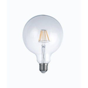 Lampadina LED, globo, trasparente, luce calda, 8W=1055LM (equiv 82 W), 300°  , INTEC