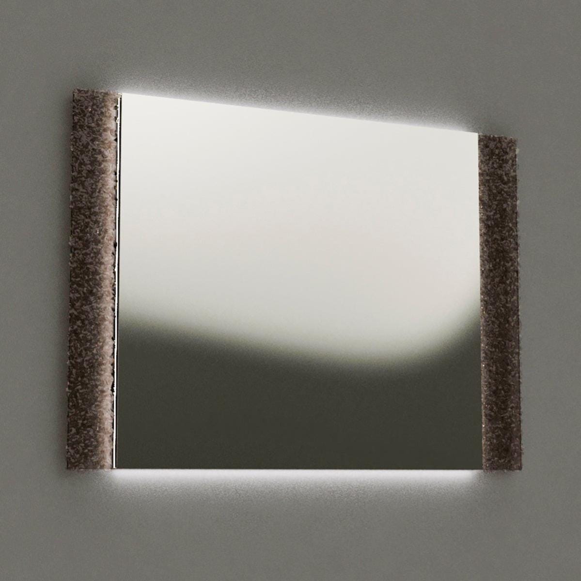 Specchio con illuminazione integrata bagno rettangolare L 90 x H 65 cm