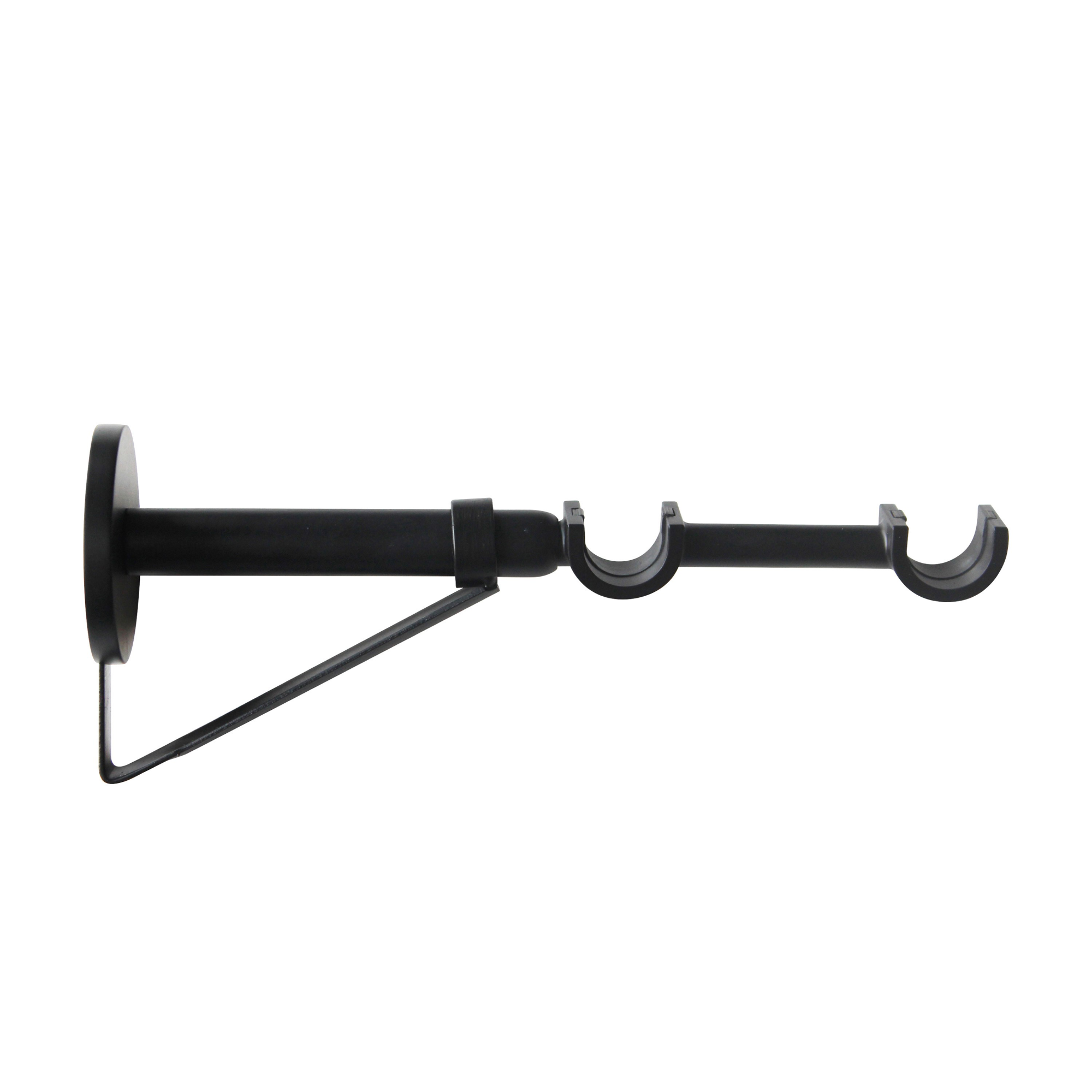Supporto Doppio Tubo 14mm In Alluminio Nero &ndash; Fascetta AN6 Dash 6/06