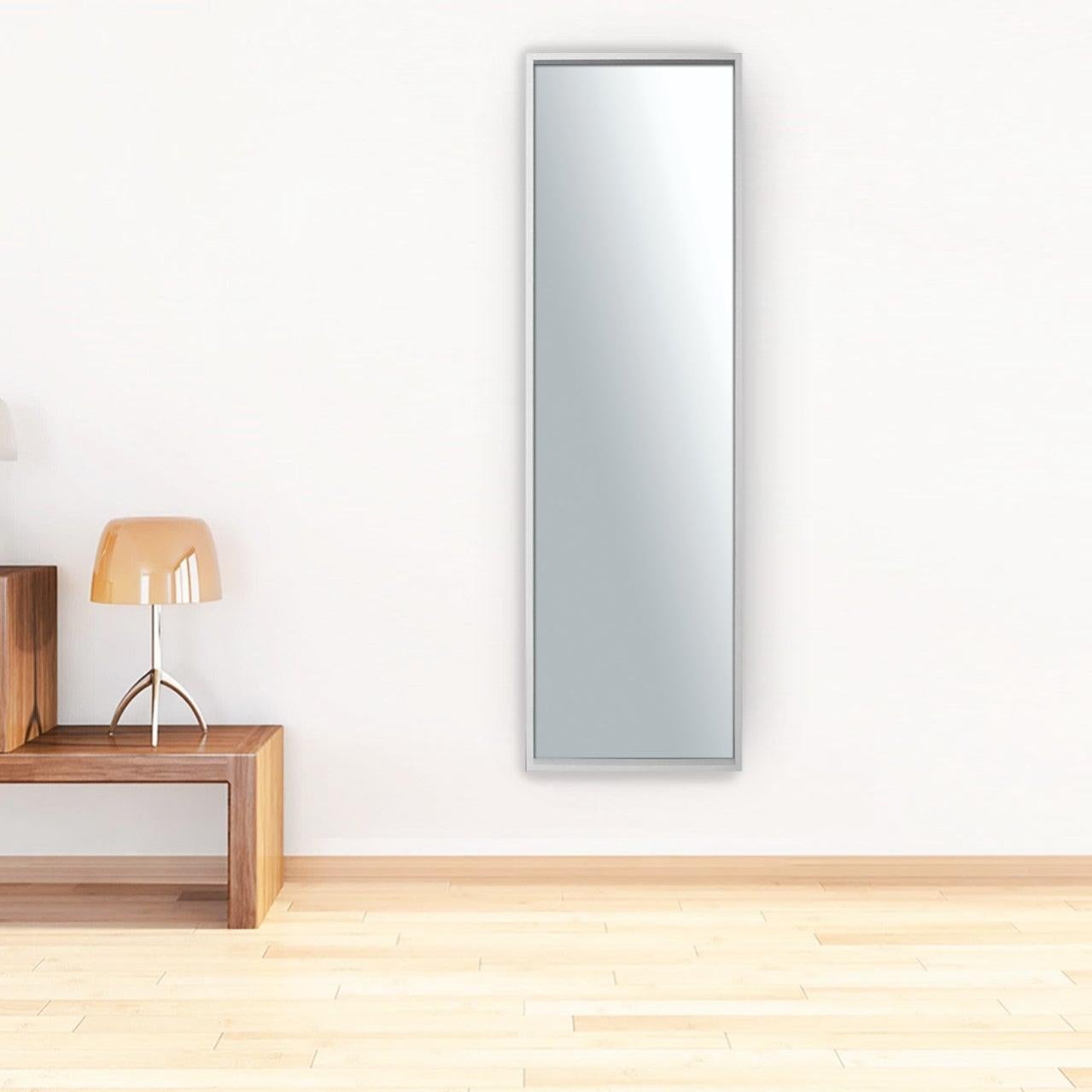 Specchio da parete stile barocco colore bianco 60x80H cm design raffinato
