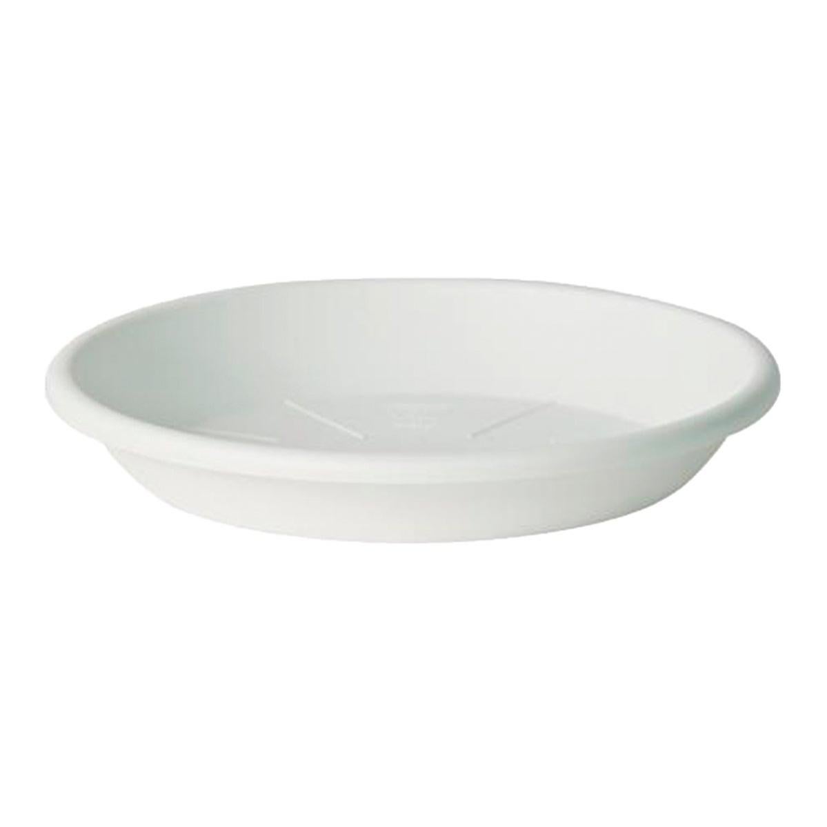 Botle Sottovaso Per Fiori In Plastica, Diametro 23 Cm – Resistente UV E Gelo, Colore Bianco