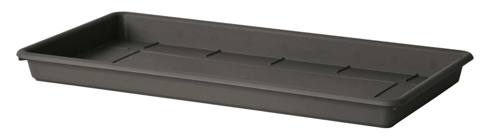 Sottovaso per vaso da fiori in ceramica color crema H 2 x L 15 x P 21