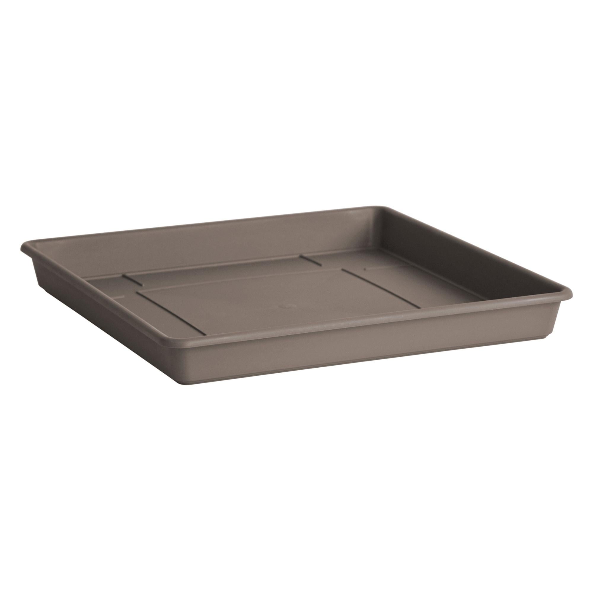 ECOPOTS Sottovaso per vaso da fiori Rotterdam marrone grigio (tortora