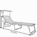 Sedia A Sdraio Da Giardino Con Cuscino Antracite Relax Cruz NATERIAL Struttura In Alluminio Seduta In Textilene Antracite 84478335 Sedia A Sdraio Da Giardino Con Cuscino Antracite Relax Cruz NATERIAL Struttura In Alluminio Seduta In Textilene Antracite 84478335