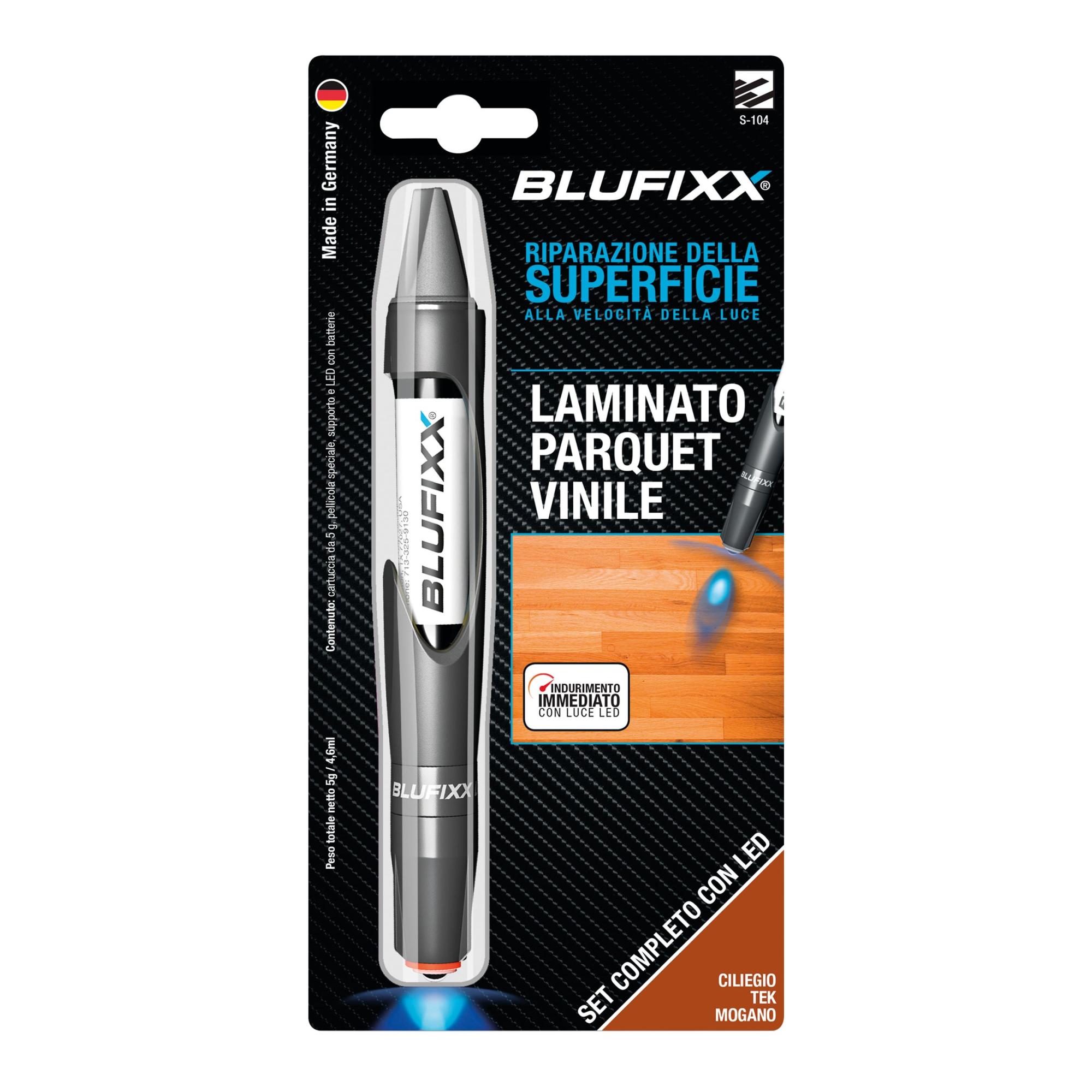 Colla in cianoacrilato legno BLUFIXX 10 Blister contenente penne con luce a  led