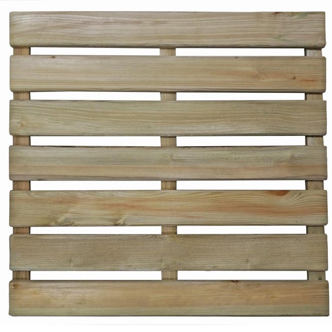 Piastrella in legno da esterno in IPÈ ZIGRINATO 50 x 50 x 3 cm - Onlywood