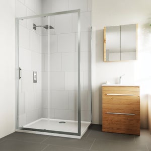 Vendita box doccia angolare porta scorrevole 70x120 cm trasparente altezza  190 cm serie f