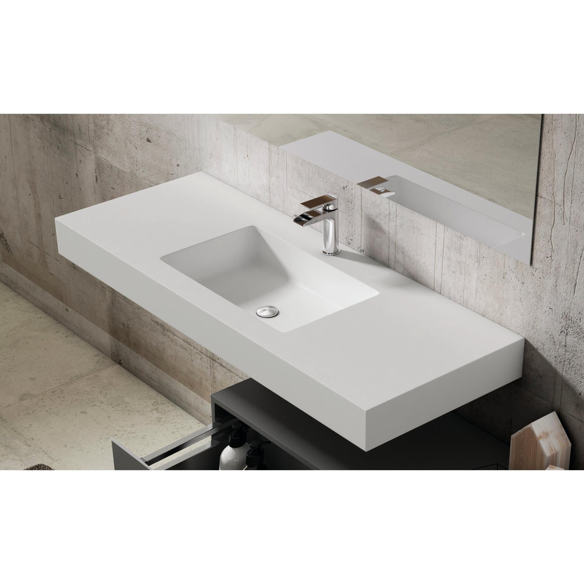 Consolle Per Lavabo WK500 Bianco Opaco - Staffa Acciaio Con Portasciugamani, Per Bagno - Foto 10