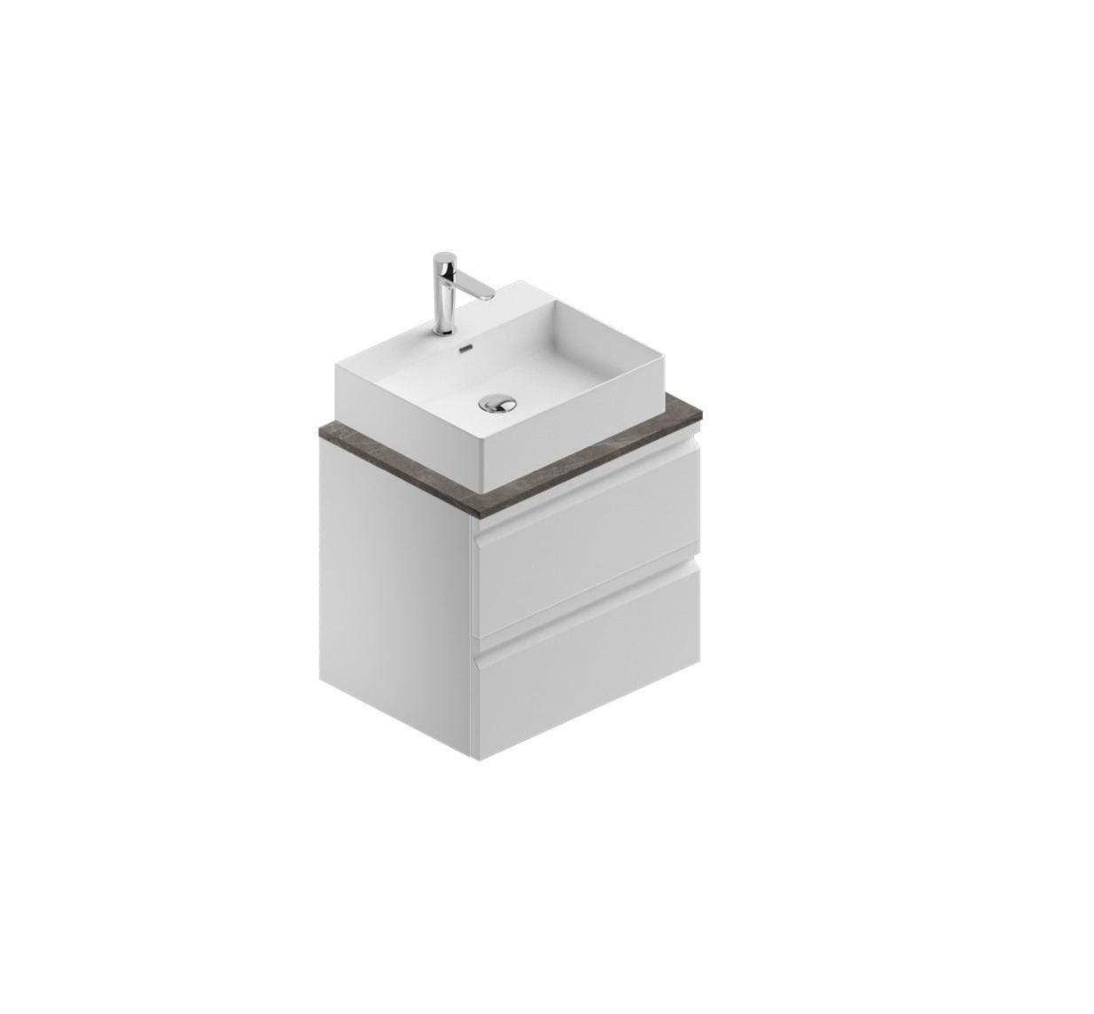 trendteam smart living Arredamenti, Legno, Argento fumé, 58 x 57 x 31 cm trendteam smart living Arredamenti, Legno, Argento fumé, 58 x 57 x 31 cm