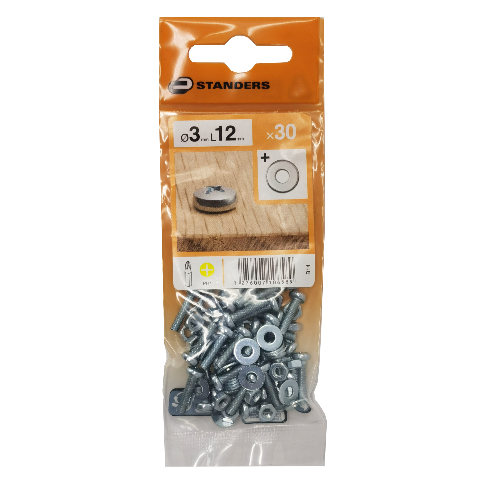 Bullone E Vite Metrica Testa Tonda L 30 X M6 Mm, 8 Pezzi | Leroy Merlin - Foto 3