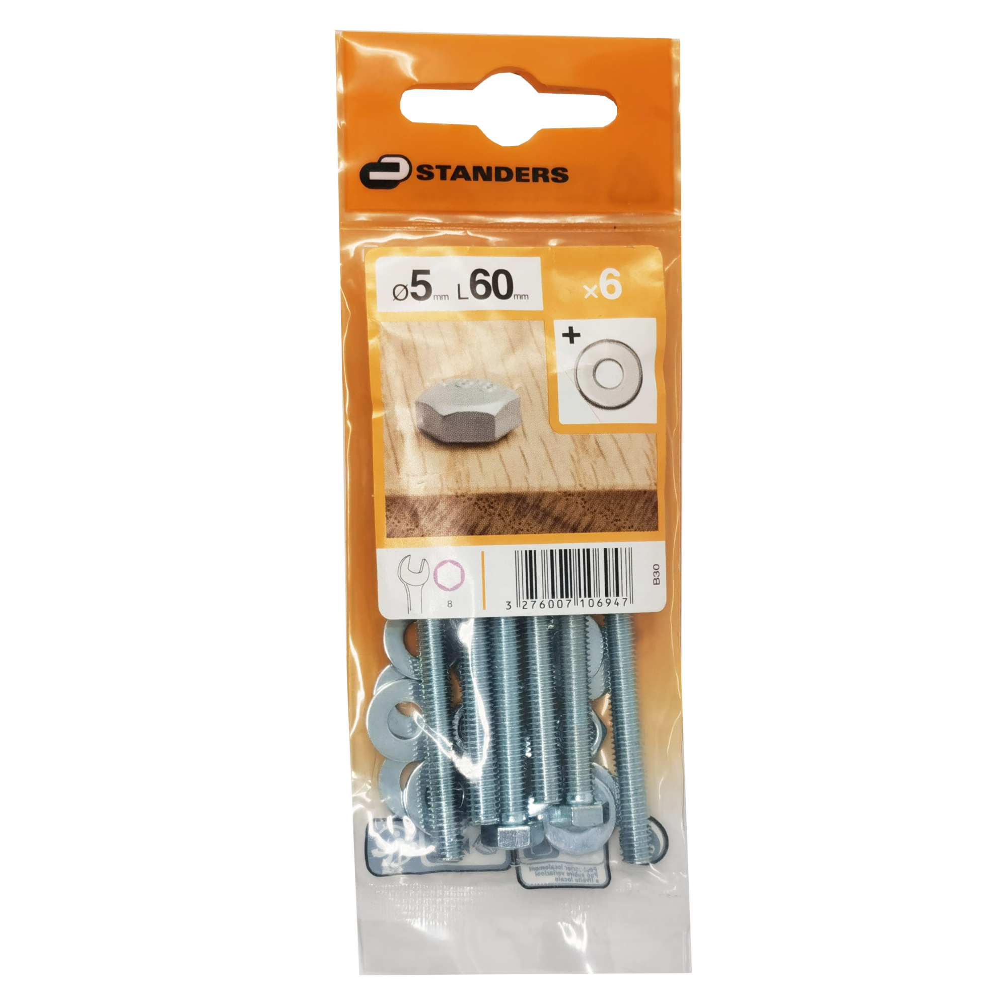 Dado Esagonale Flangiato M10 RS PRO, In Acciaio Inox