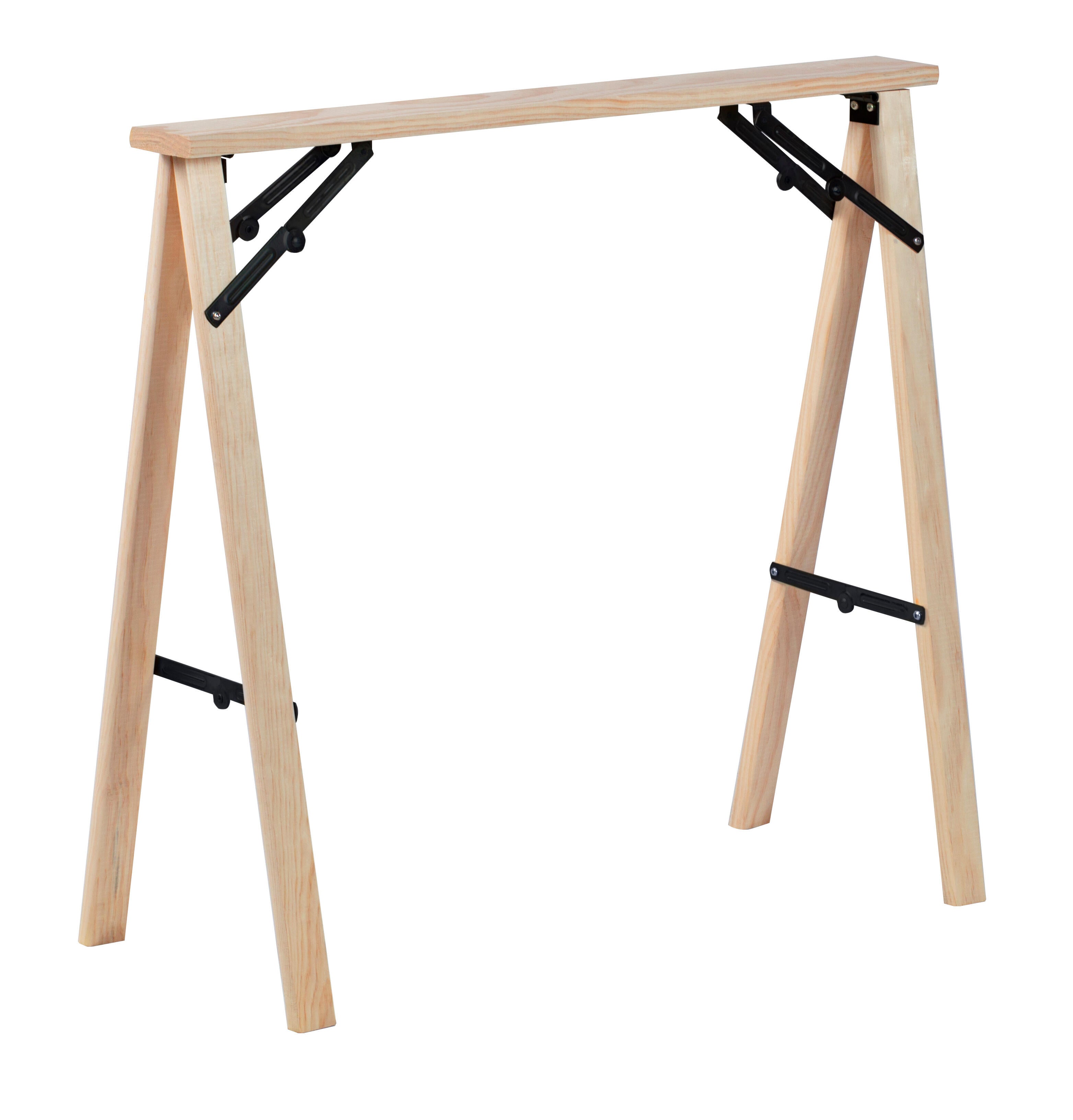 Cavalletto in legno pieghevole 75x100h cm da lavoro di pino supporto per  tavolo