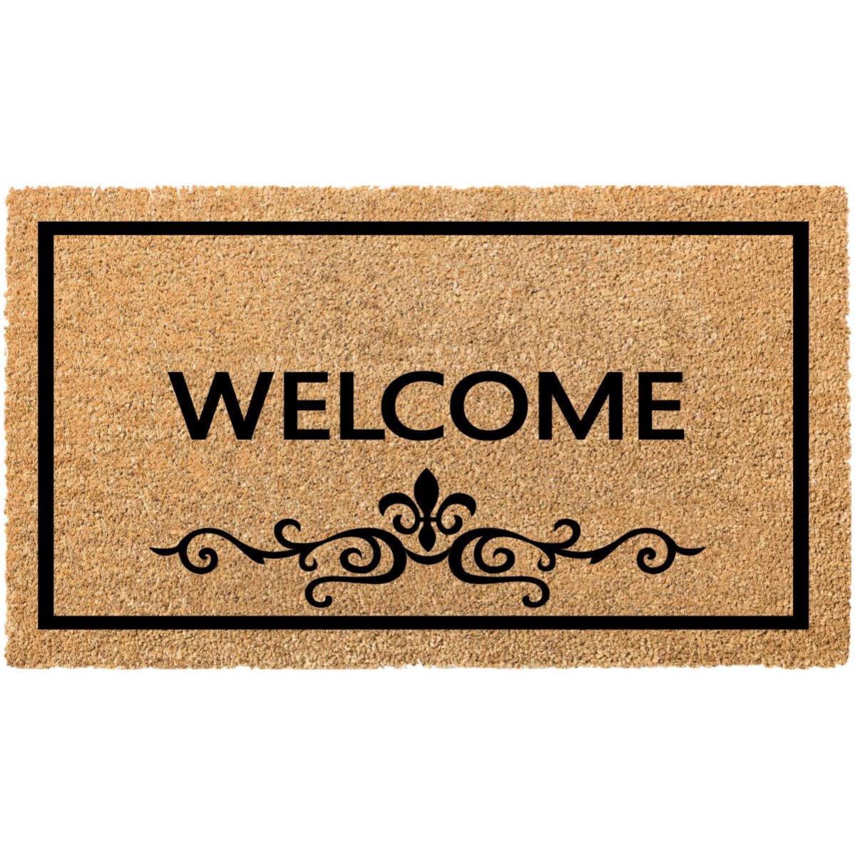 Zerbino in fibre di cocco con scritta Welcome acquista QUI