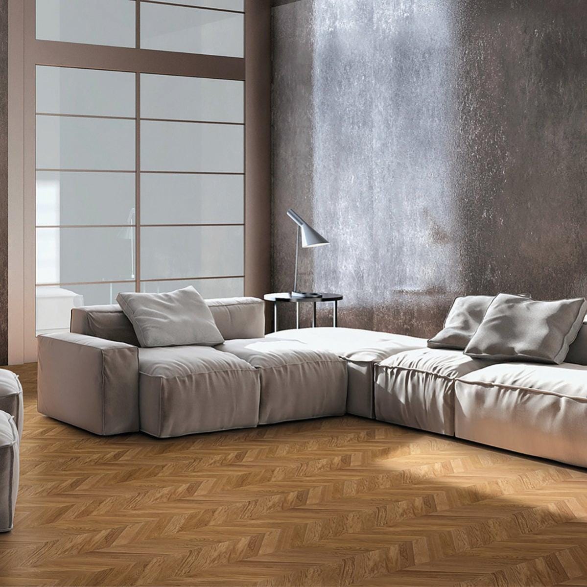 Parquet in rovere naturale Family verniciato spazzolato sp. 10 mm Ita ...