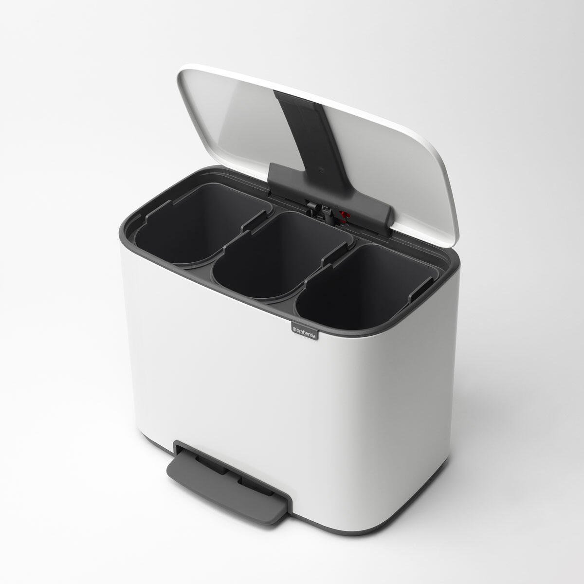 BRABANTIA Pattumiera Bo Touch Bin 3 Secchi 11+11+11 L Bianco