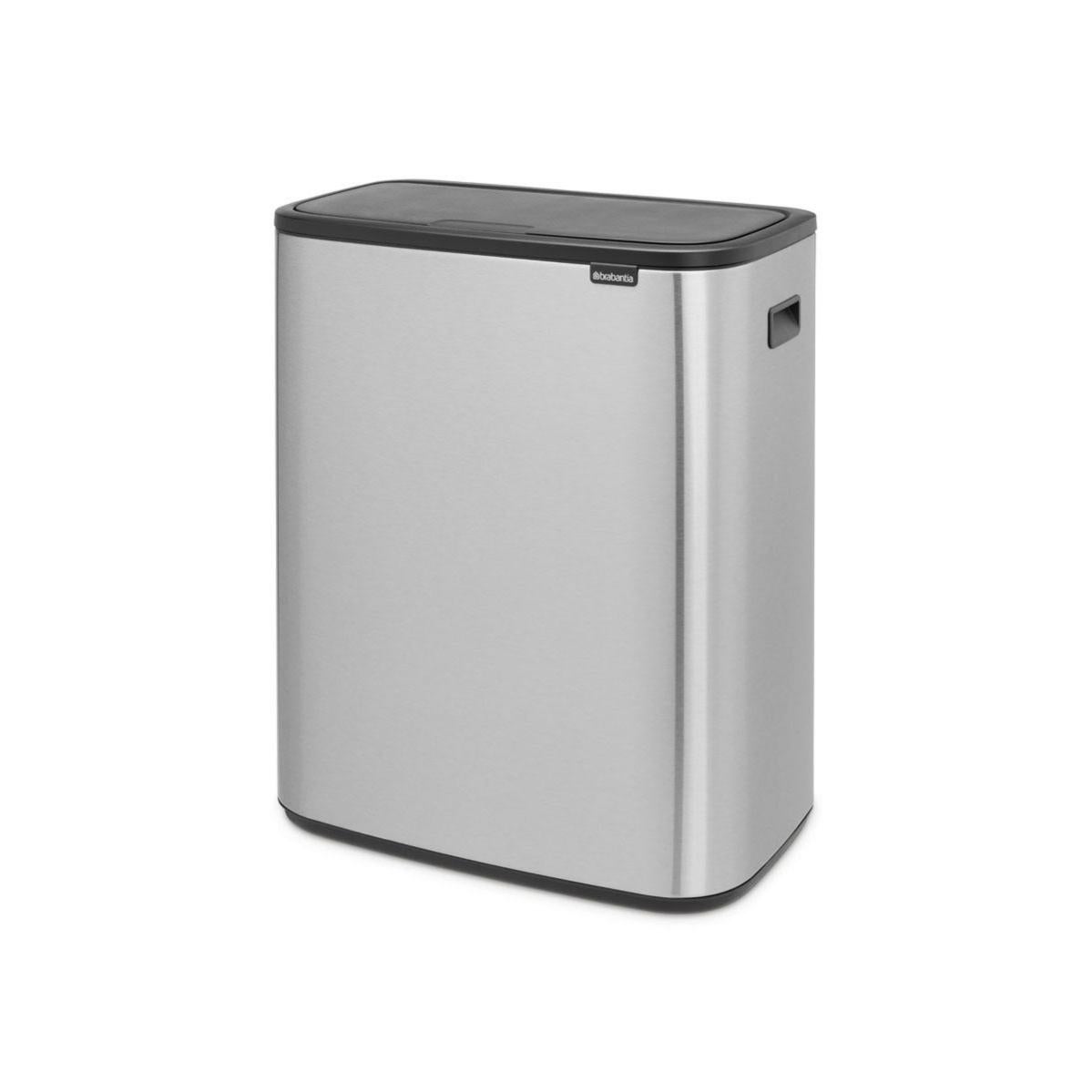 Pattumiera Brabantia Bo Pedal Bin - 2x30 Litri Acciaio Platinum - Foto 2