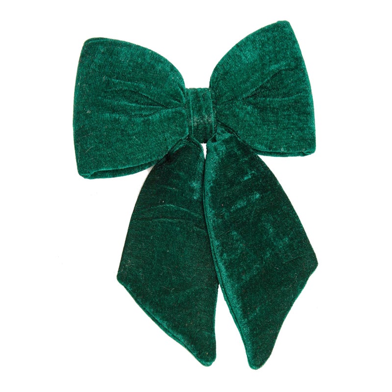 Fiocco natalizio in tessuto  H 30 cm, , colore verde