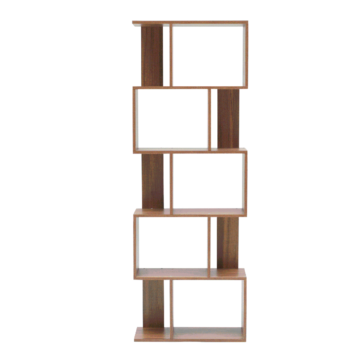 Libreria Mobile a 4 Ripiani con Ripiani Regolabili in Altezza per Soggiorno Camera da Letto