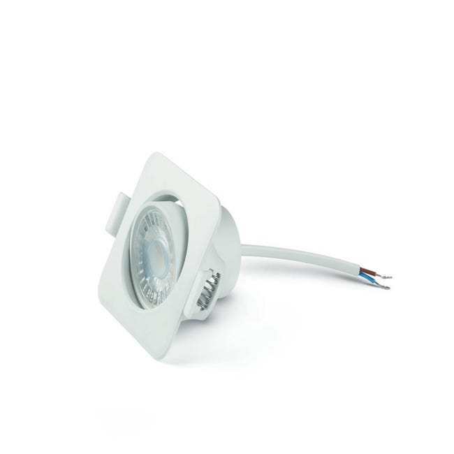 Faretto Da Incasso LED Trano Per Bagno IP44 - 8W Bianco Freddo 6000K - Foro 70mm - Profondità 30mm - 650 Lumen