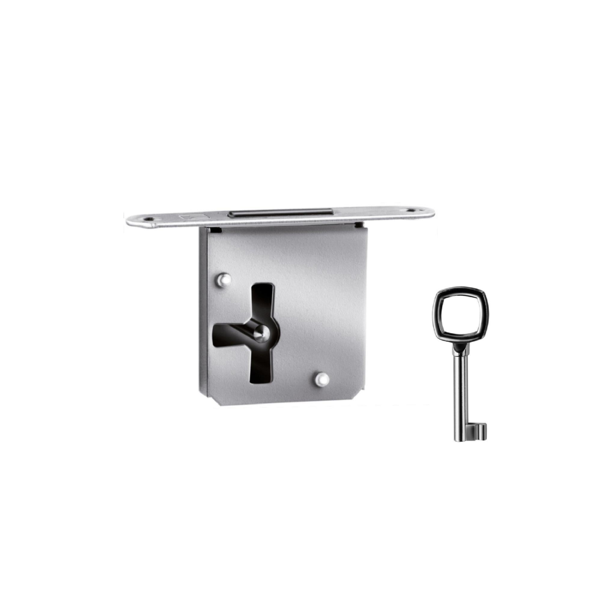 Serratura Completa Per Mobili Camper Push Lock - Cromato Opaco - Foto 11