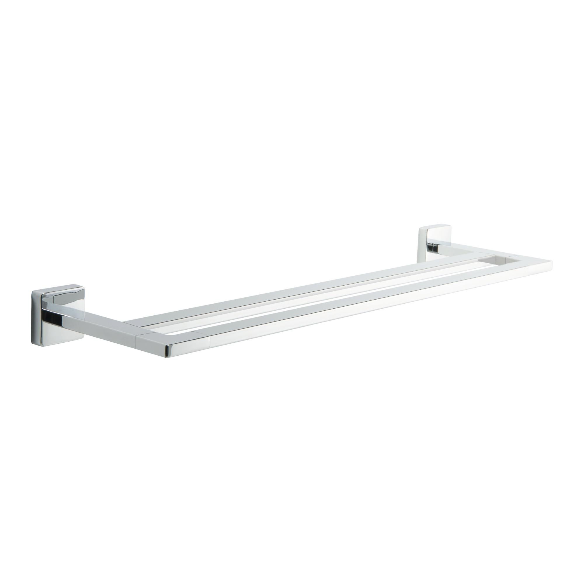 Portasciugamani Doppio A Parete Con 2 Barre Per Mensola Da Bagno