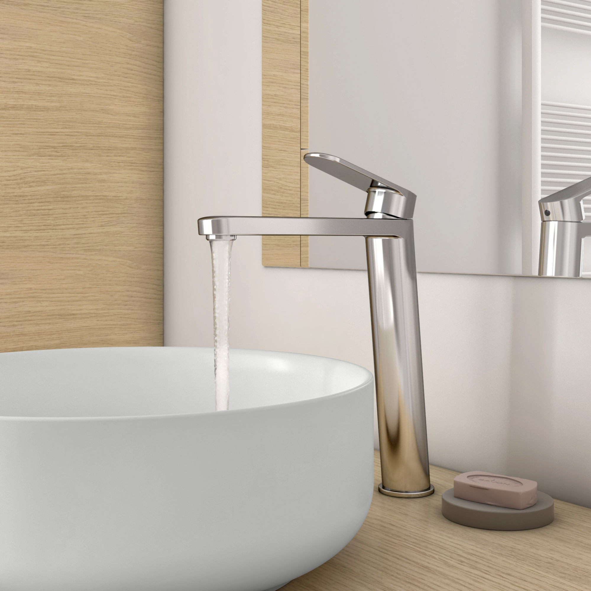 Rubinetto Lavabo Cromato In Acciaio Inox 304 – Erogatore Orientabile 360° – Cartuccia Ceramica - 2