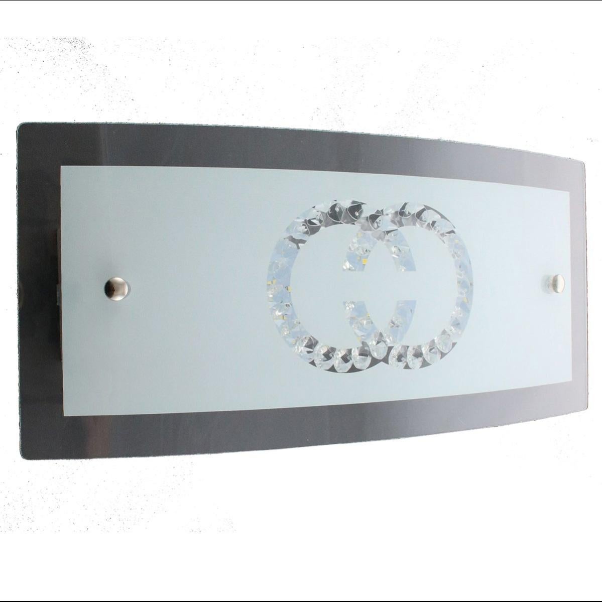 Applique neoclassico Claudia LED bianco, in vetro, 32x18 cm, | Leroy Merlin