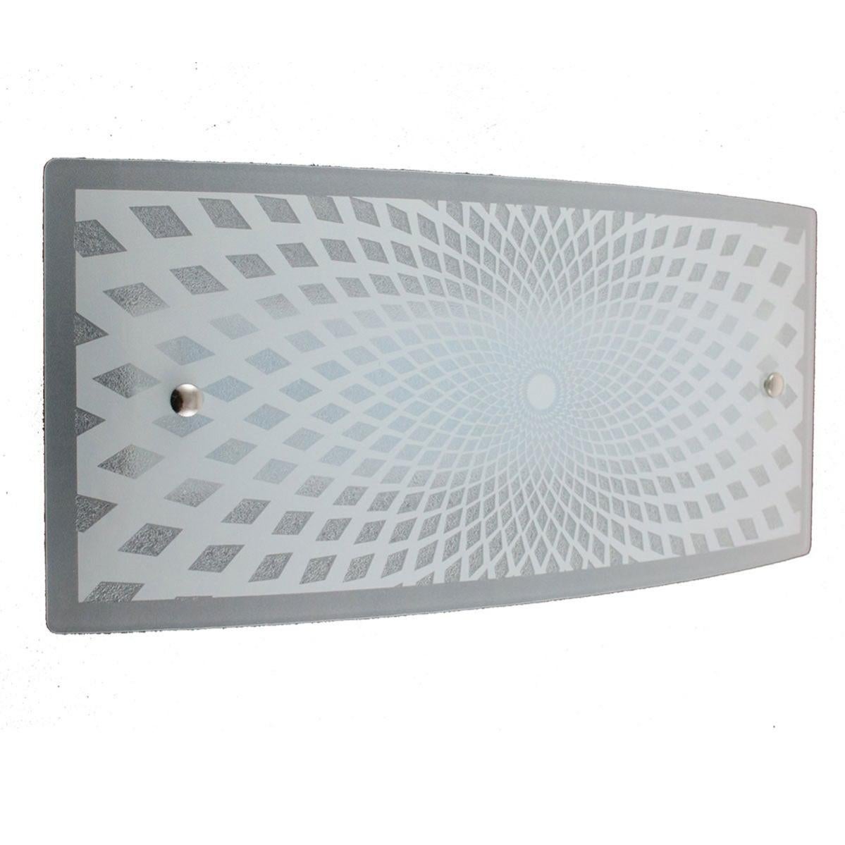 Applique classico Diamante bianco, in vetro, 32x18 cm, | Leroy Merlin