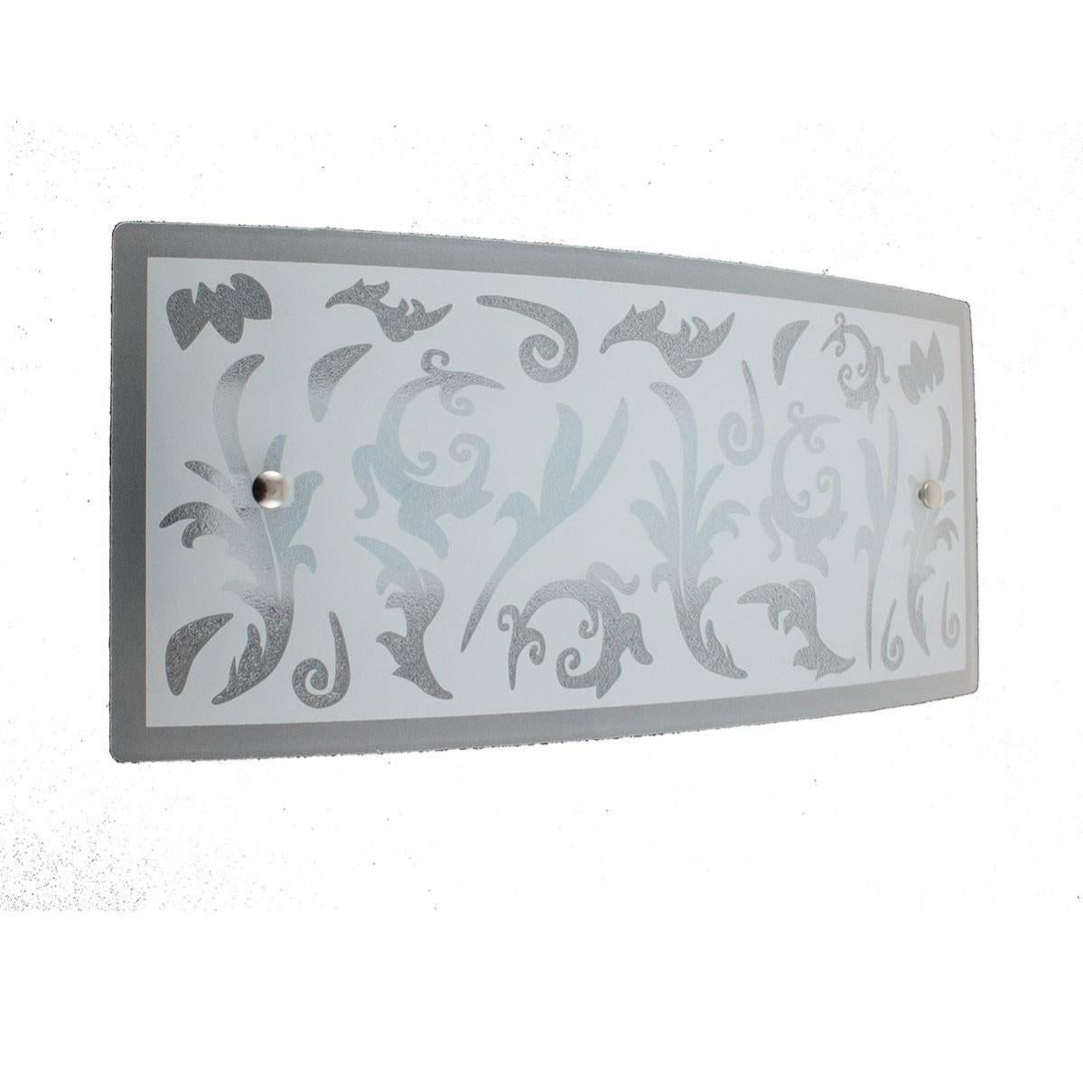 Applique classico Toscana LED bianco, in vetro, 32x18 cm, | Leroy Merlin