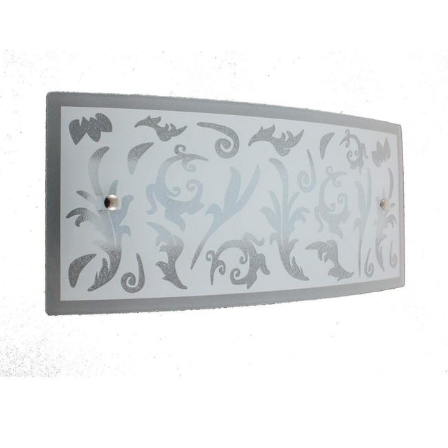 Applique classico Toscana LED bianco, in vetro, 32x18 cm, | Leroy Merlin