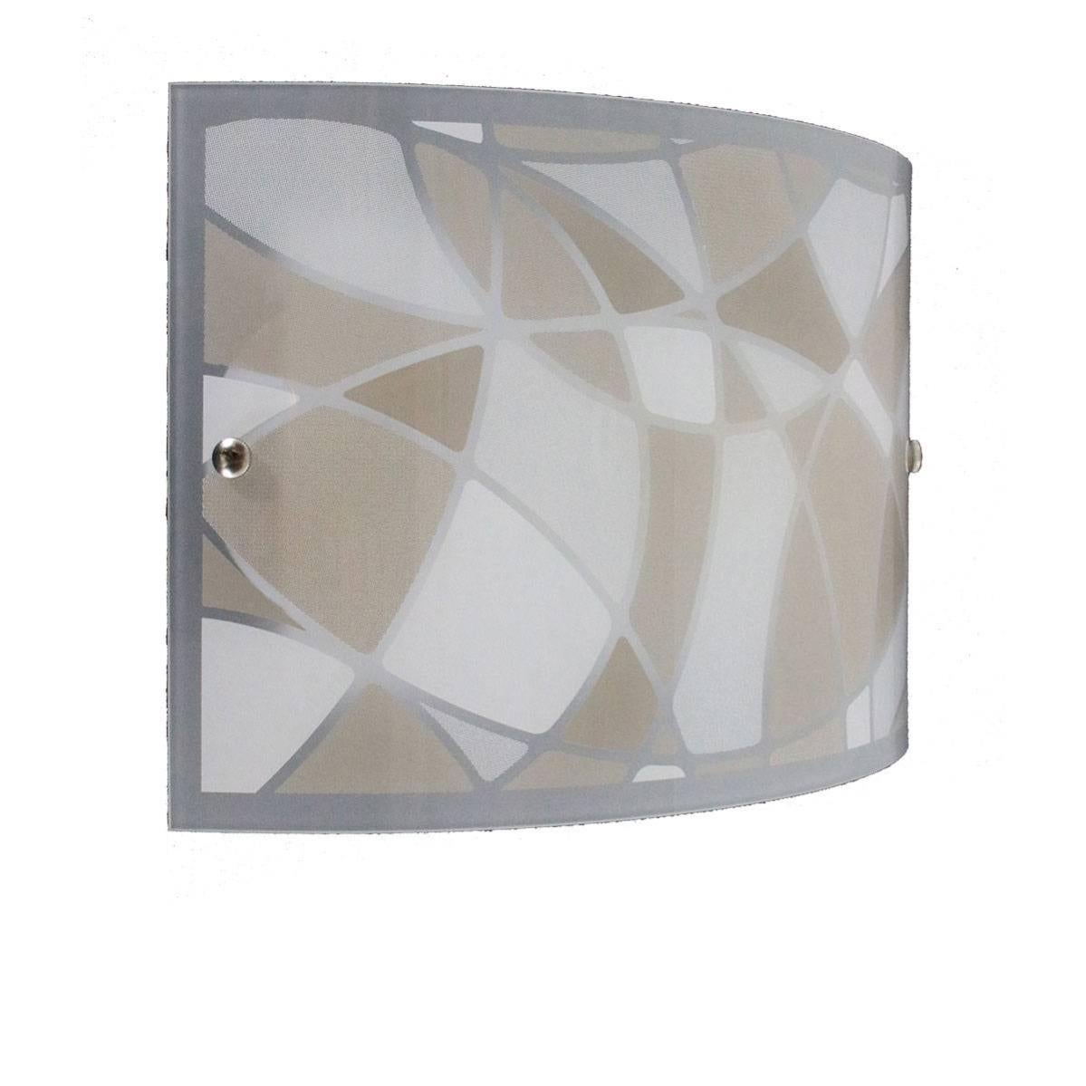 Applique classico Mosaico LED tortora, in vetro, 32x18 cm, | Leroy Merlin