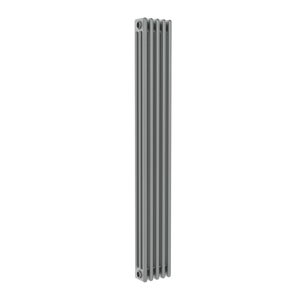 Radiatore acqua calda in acciaio 3 colonne, 4 elementi interasse 19,35 cm,  grigio