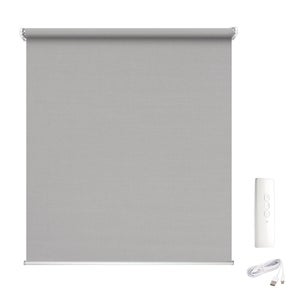 Tenda a rullo motorizzata oscurante MADECO Eroll grigio 154 x 250 cm