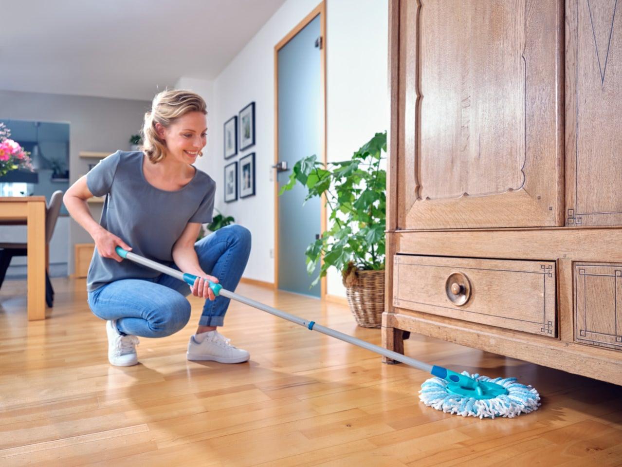 XUTONG 4 Pezzi per Leifheit Twist Disc Mop Ergo Ricambio Mocio Kit, Sistema a 2 Fibre Rotomop Clean Twist Disc Mop Active Ricariche, Testina Sostitutiva in Microfibra Adatto a Tutti i Pavimenti