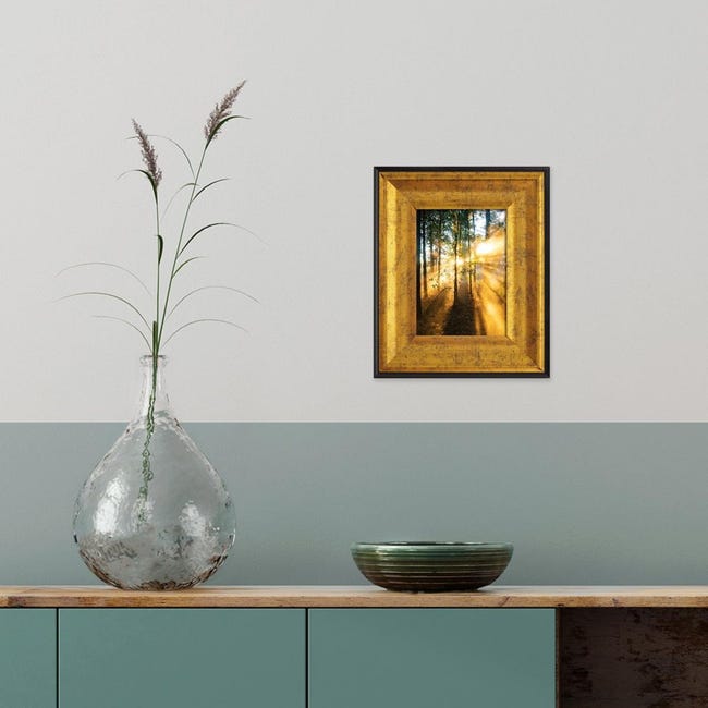 Cornice Joss oro e nero opaco per foto da 50x70 cm