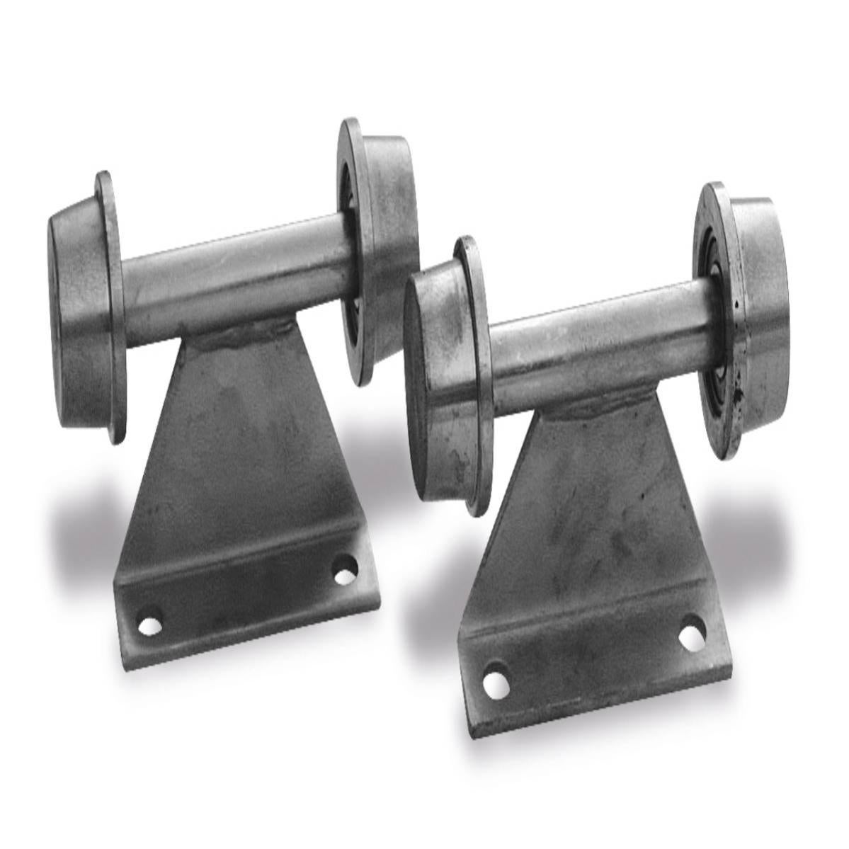 2 Pezzi Carrucola Doppia In Acciaio Inox M20 Tipo U | Puleggia A Rulli 75 Kg Per Sollevamento E Tensionamento Corde - 5