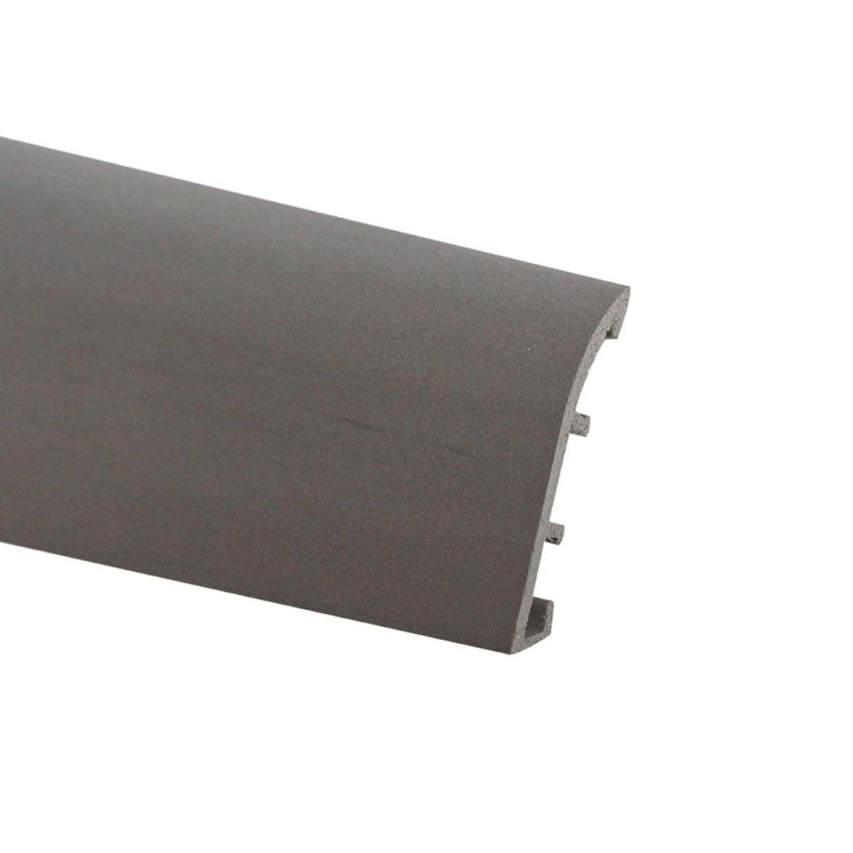 Battiscopa Multis in pvc grigio scuro Sp 3 mm, H 7 cm x L 2 m, 25 pezzi ...