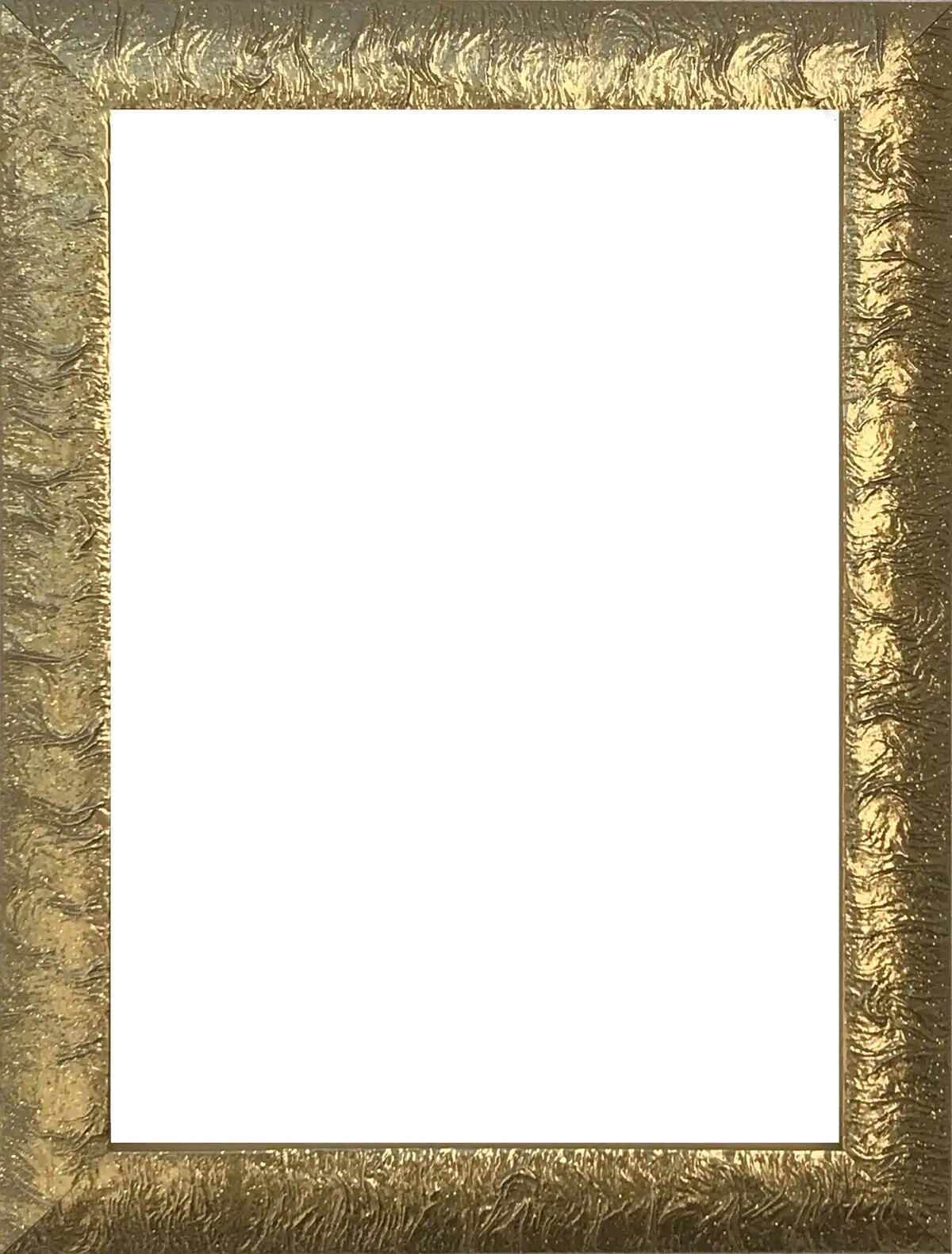 Cornice in legno colore oro 'beta' - 40 x 50 cm