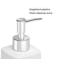 Dispenser sapone bianco in ceramica soft touch capienza 330 ml Spring Dispenser sapone bianco in ceramica soft touch capienza 330 ml Spring