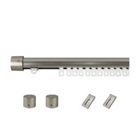 Binario per tenda dritto, grigio / argento, in alluminio, 300 cm Binario per tenda dritto, grigio / argento, in alluminio, 300 cm