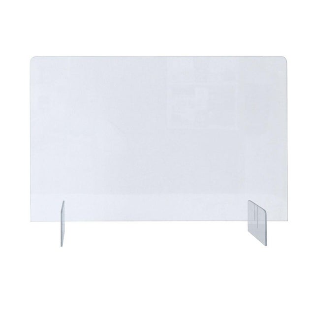 Barriera plexiglass e policarbonato parafiato di protezione con schermo  trasparente fumè 200x100 cm