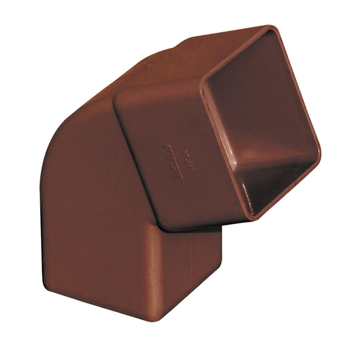 Curva 45° Per Pluviali INEFA - In PVC DN 75, Marrone Scuro, Per Grondaie, Facile Montaggio A Innesto, Made In Germany - Foto 11