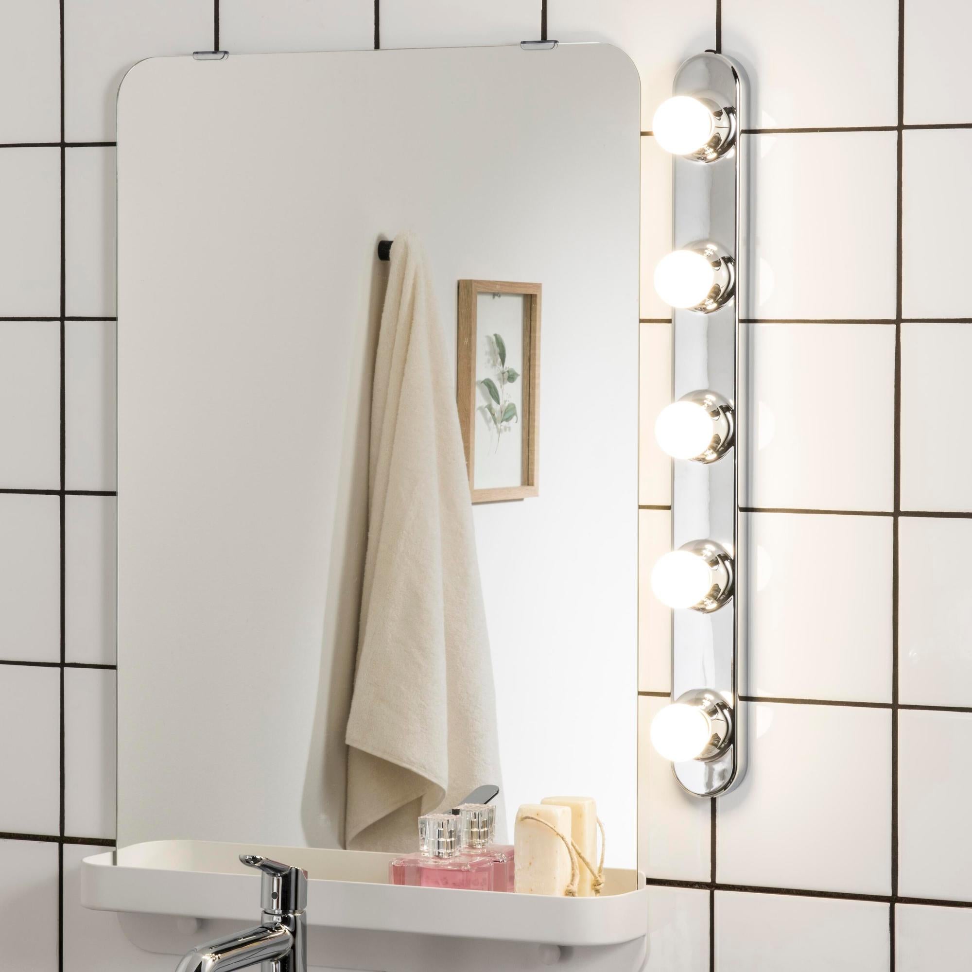 Applique Da Parete Kara Dimmerabile 2 Luci - Grigio Per Bagno - Foto 4