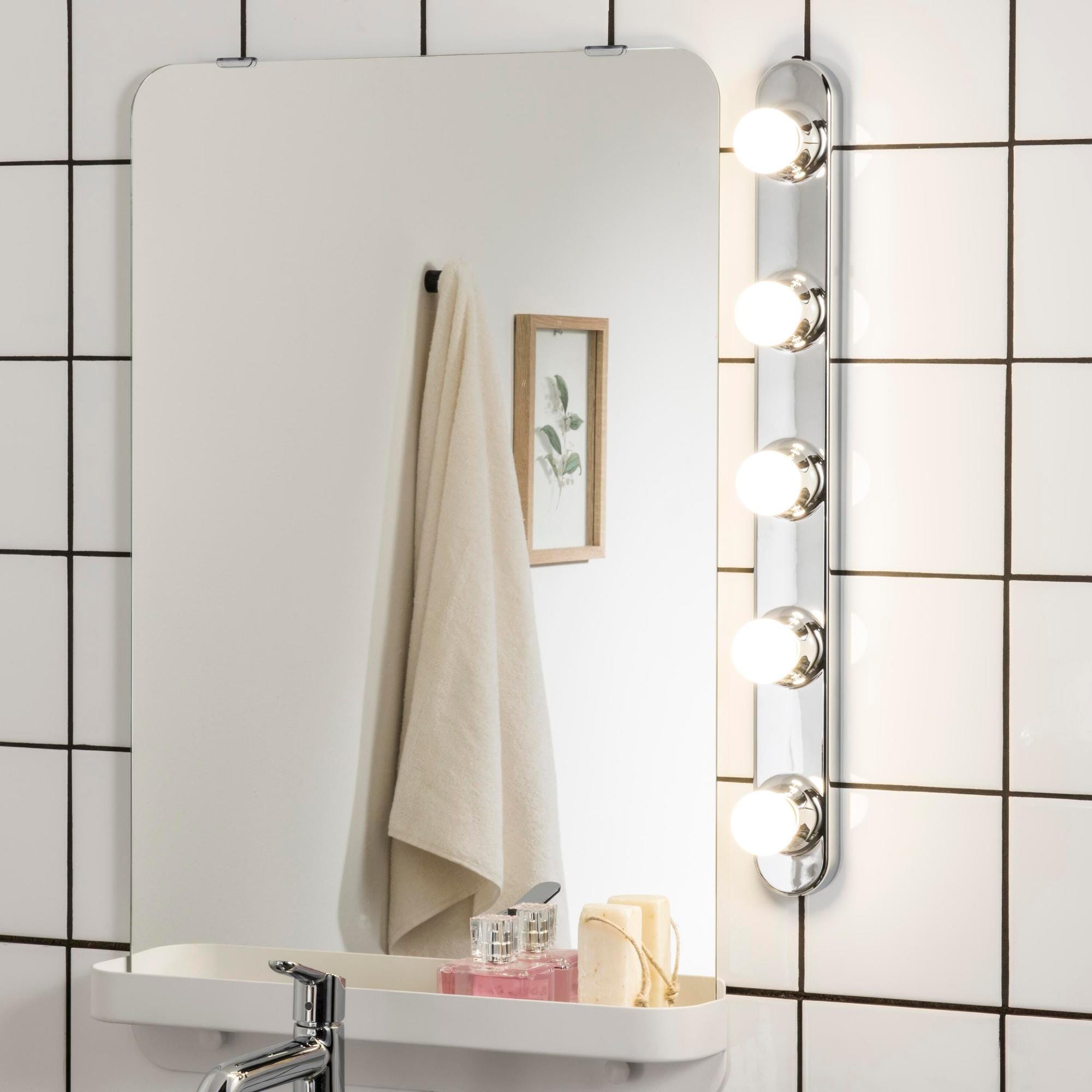 Applique Da Parete Kara Dimmerabile 2 Luci - Grigio Per Bagno - Foto 4