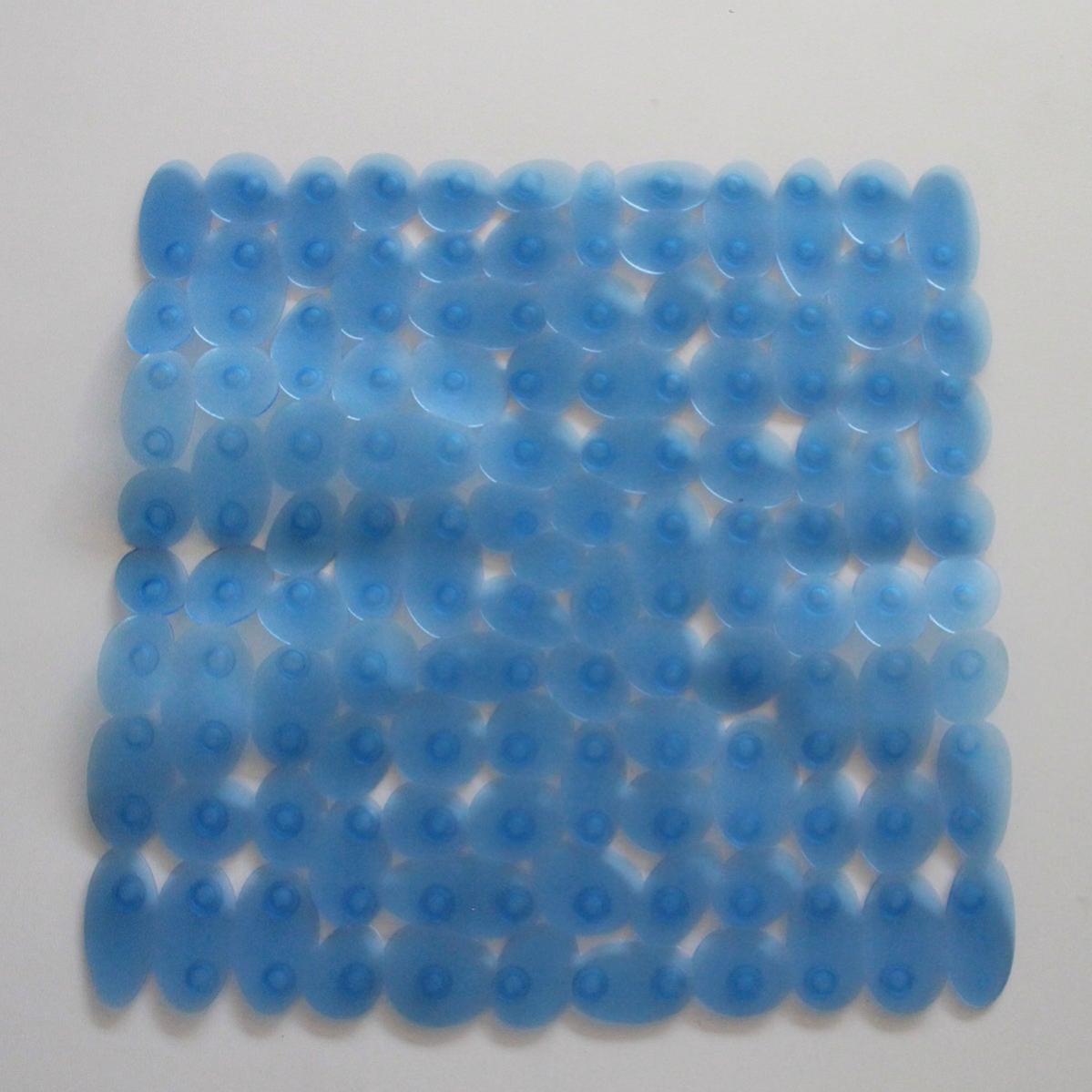 Tappeto Doccia Antiscivolo Bama 53x53 Cm | Quadrato In Gomma Con Ventose, Profumato Alla Pesca, Antimuffa, Sicuro E Pratico Per Box Doccia
