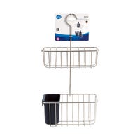 Organizer doccia multifunzionale composto da 2 pezzi, comprensivo di portasapone adesivo, portasapone e 4 ganci. Portasapone in acciaio inox di alta | Leroy Merlin Organizer doccia multifunzionale composto da 2 pezzi, comprensivo di portasapone adesivo, portasapone e 4 ganci. Portasapone in acciaio inox di alta | Leroy Merlin