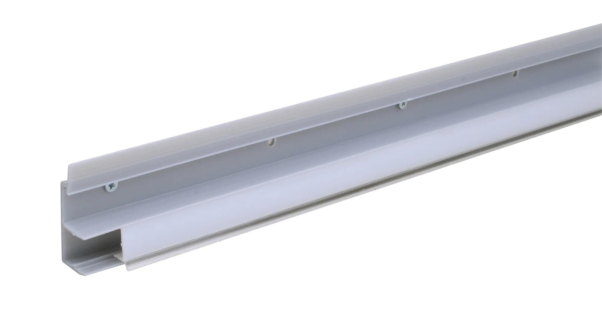 Battiscopa clik-fix 23 LED in polistirene bianco spessore 16.5 x H 42.2 x L  2400 mm